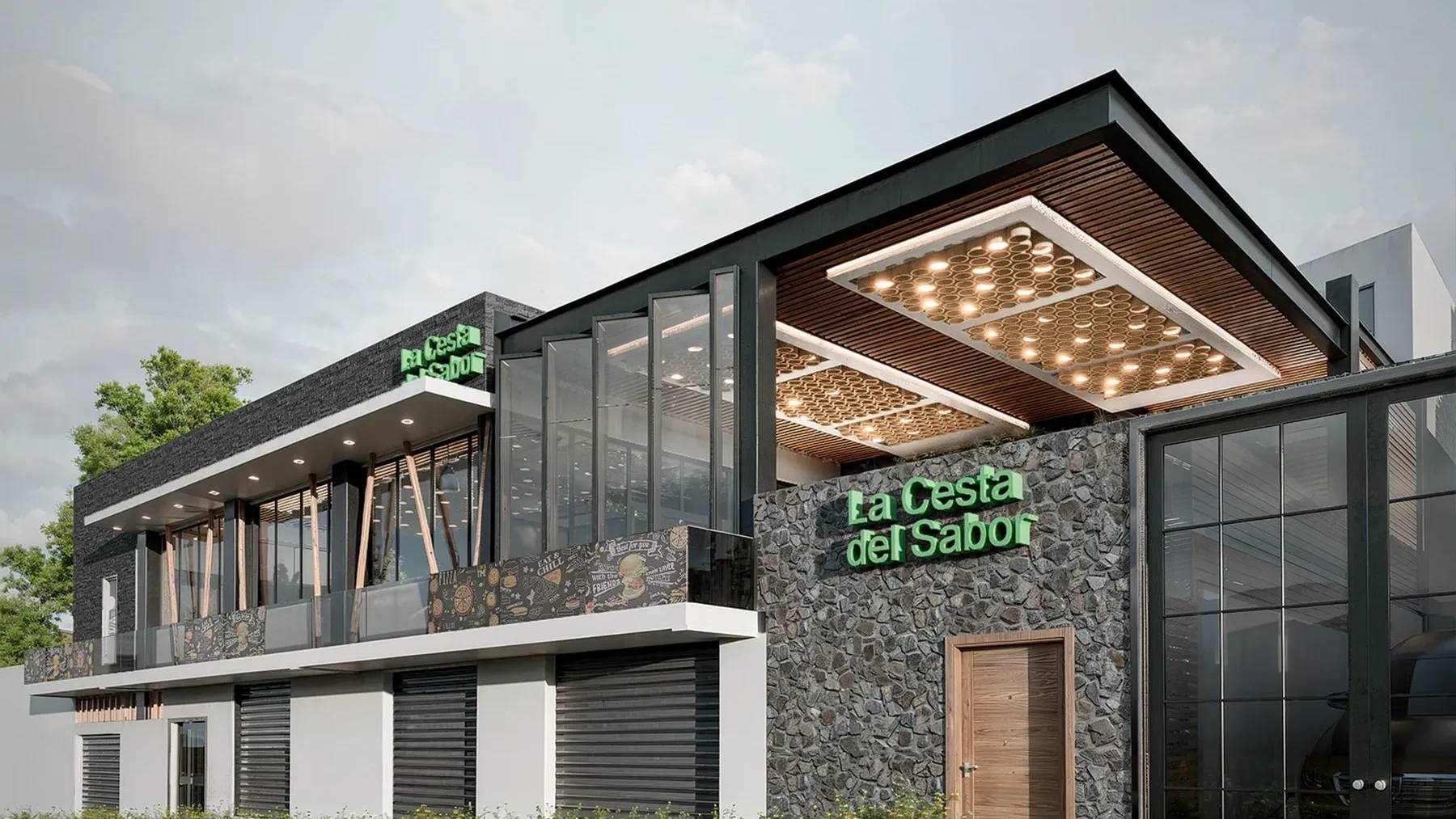 Diseño Arquitectónico "La Cesta del Sabor"