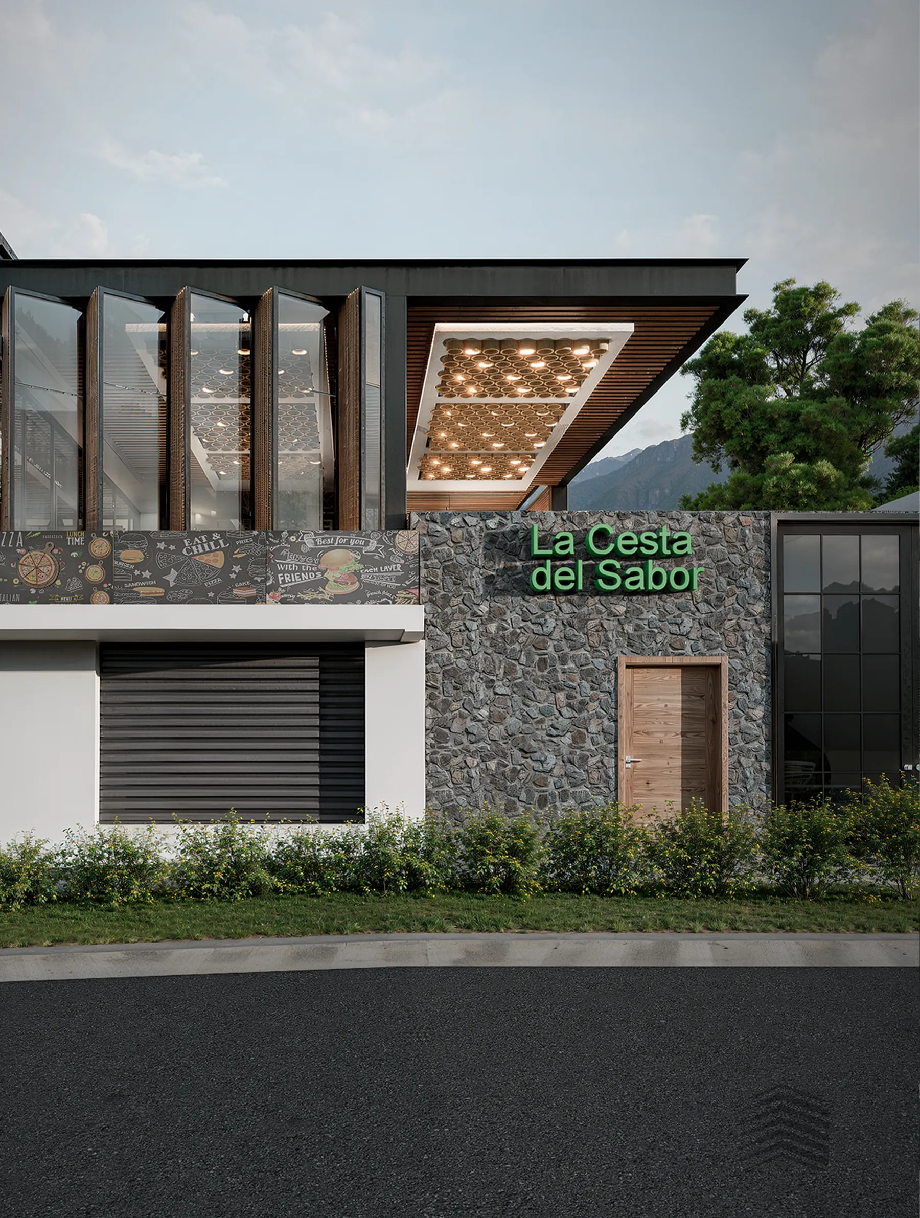 Vista exterior lateral