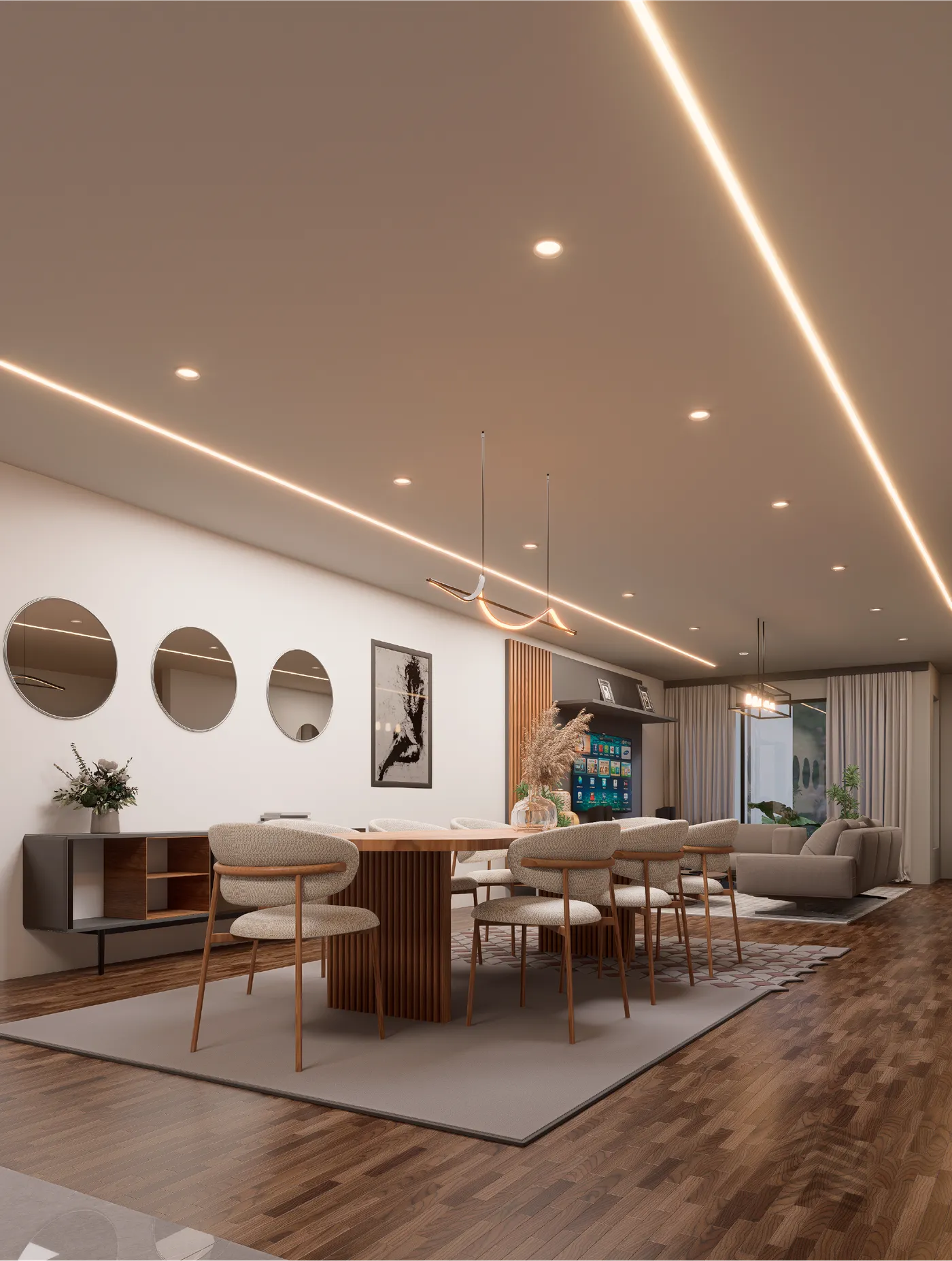 Sala de estar de una unidad de vivienda
