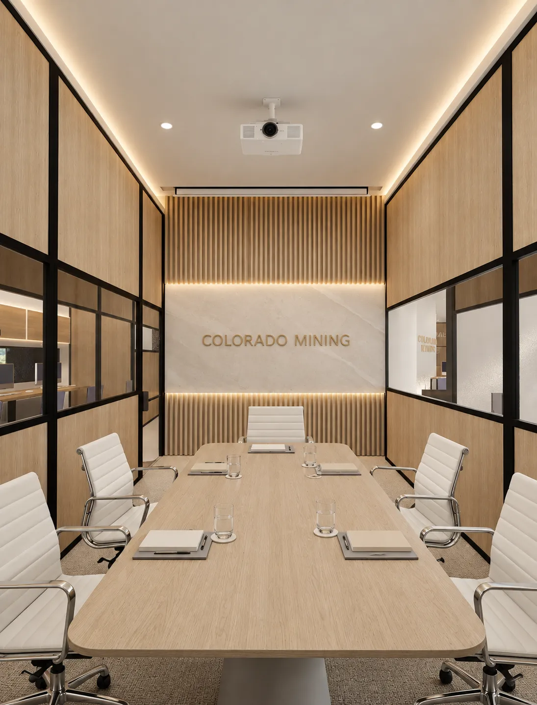 Interior de las oficinas, render 2