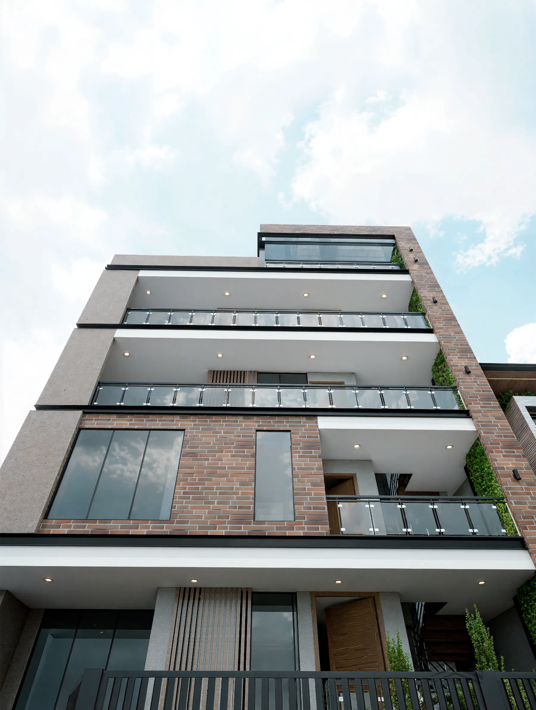 Fachada del edificio residencial C&B