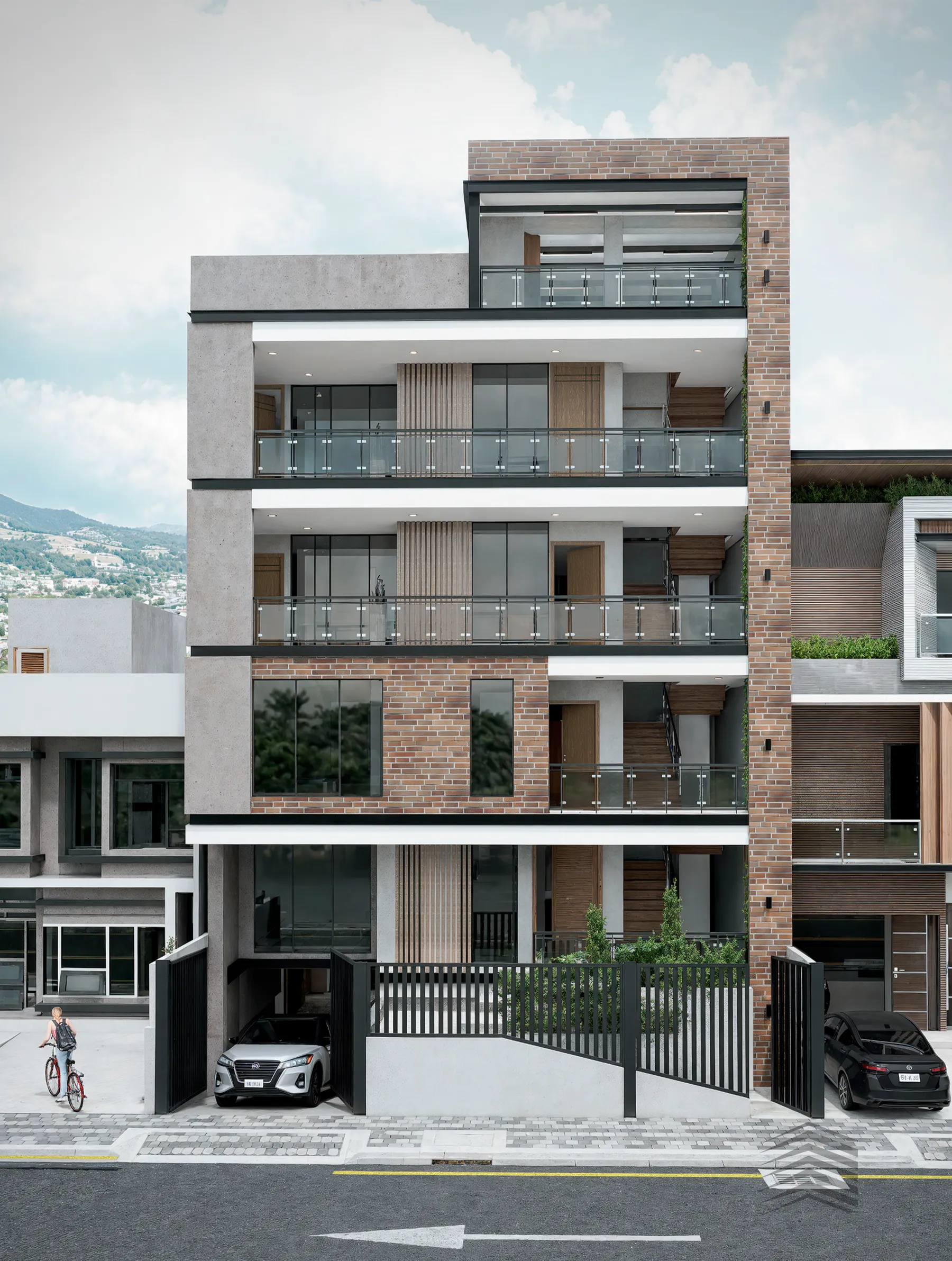 Vista de esquina del edificio
