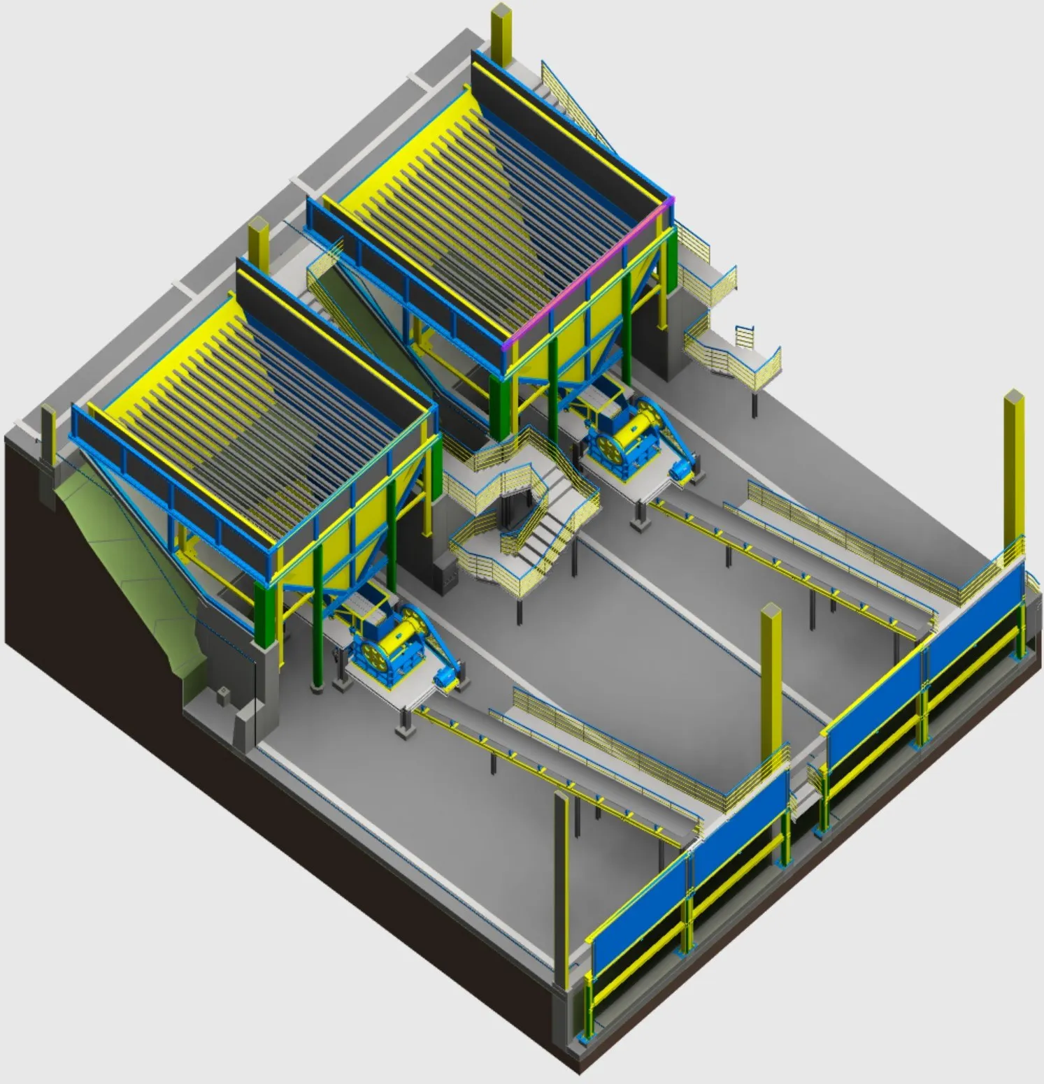 Modelo estructural del área de molienda